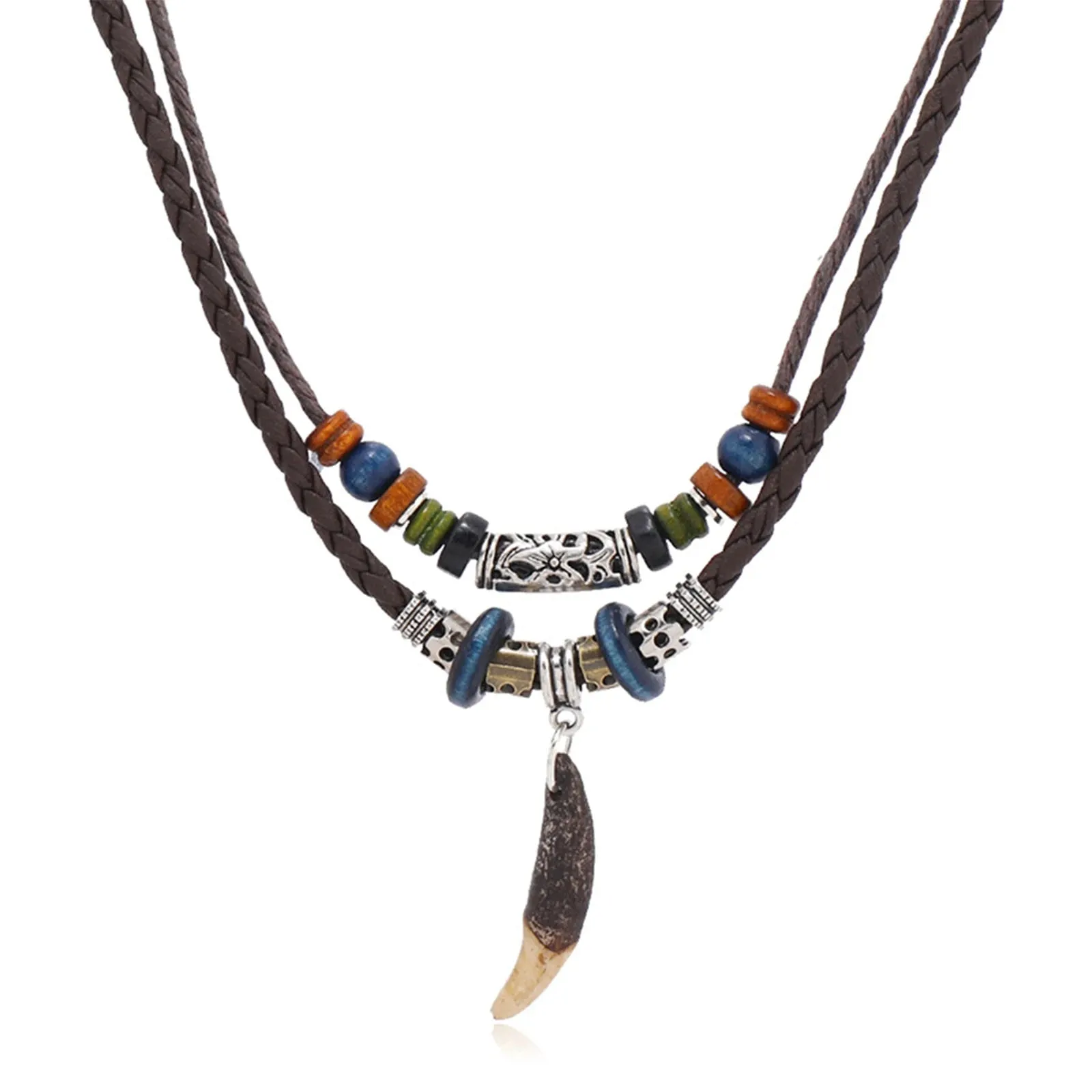 Dog Tooth Pendant Necklaces for Men