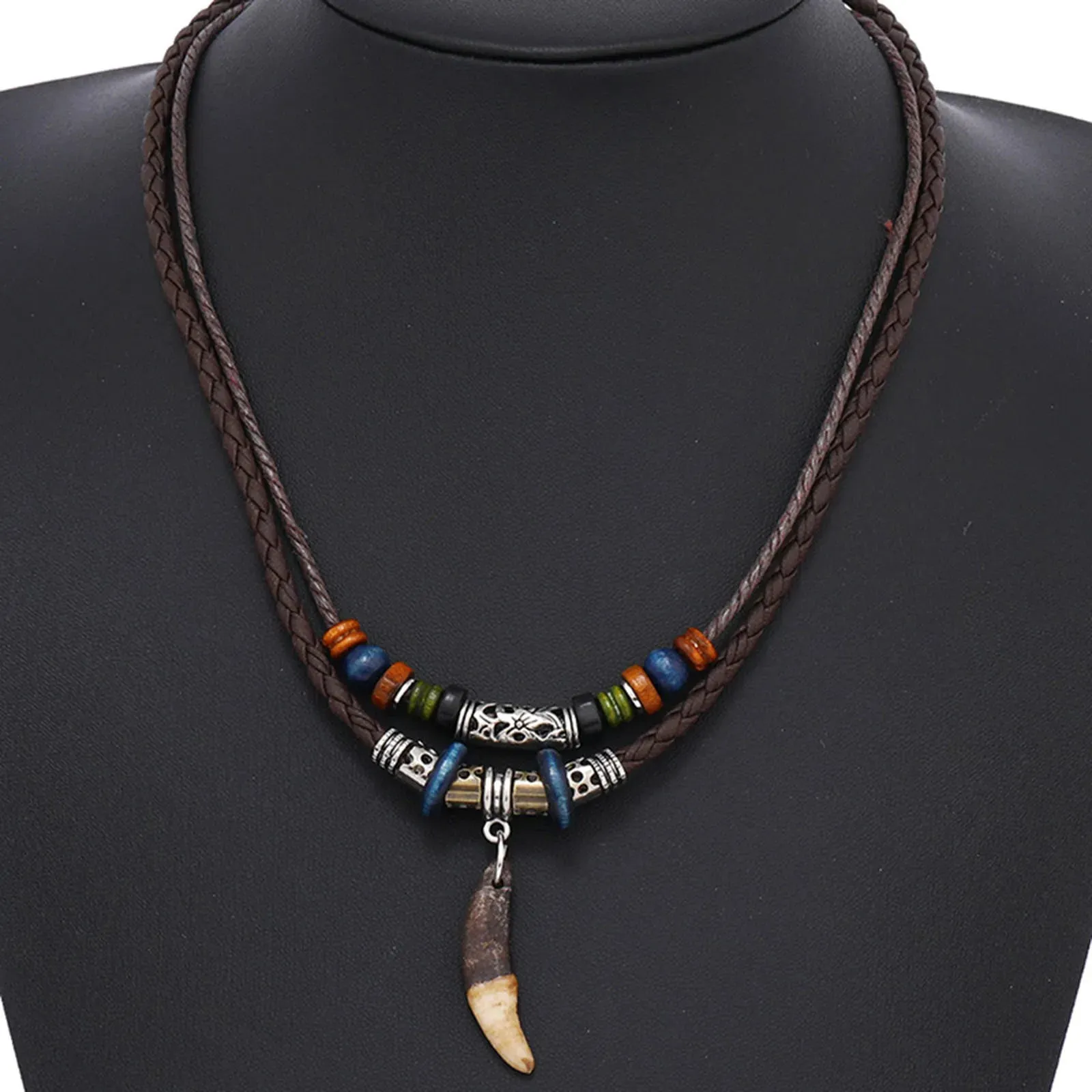 Dog Tooth Pendant Necklaces for Men
