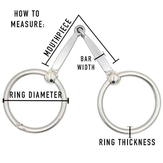 Dutton D-Ring Snaffle Inlaid Bit