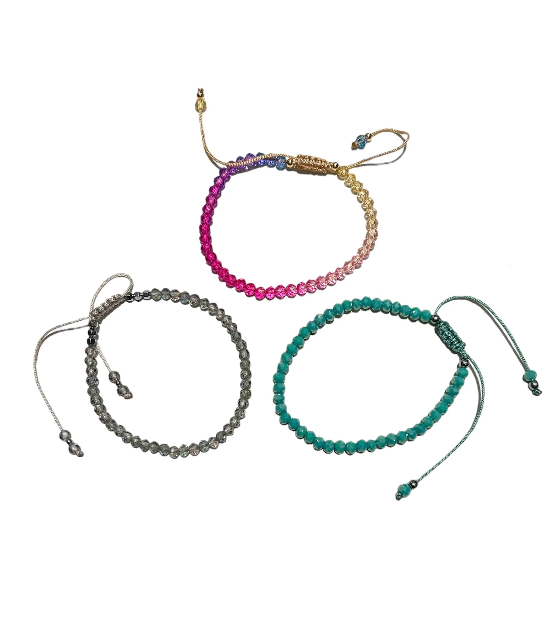 E-HC DESIGNS- Full Crystal Adjustable Bracelets (More colors available)
