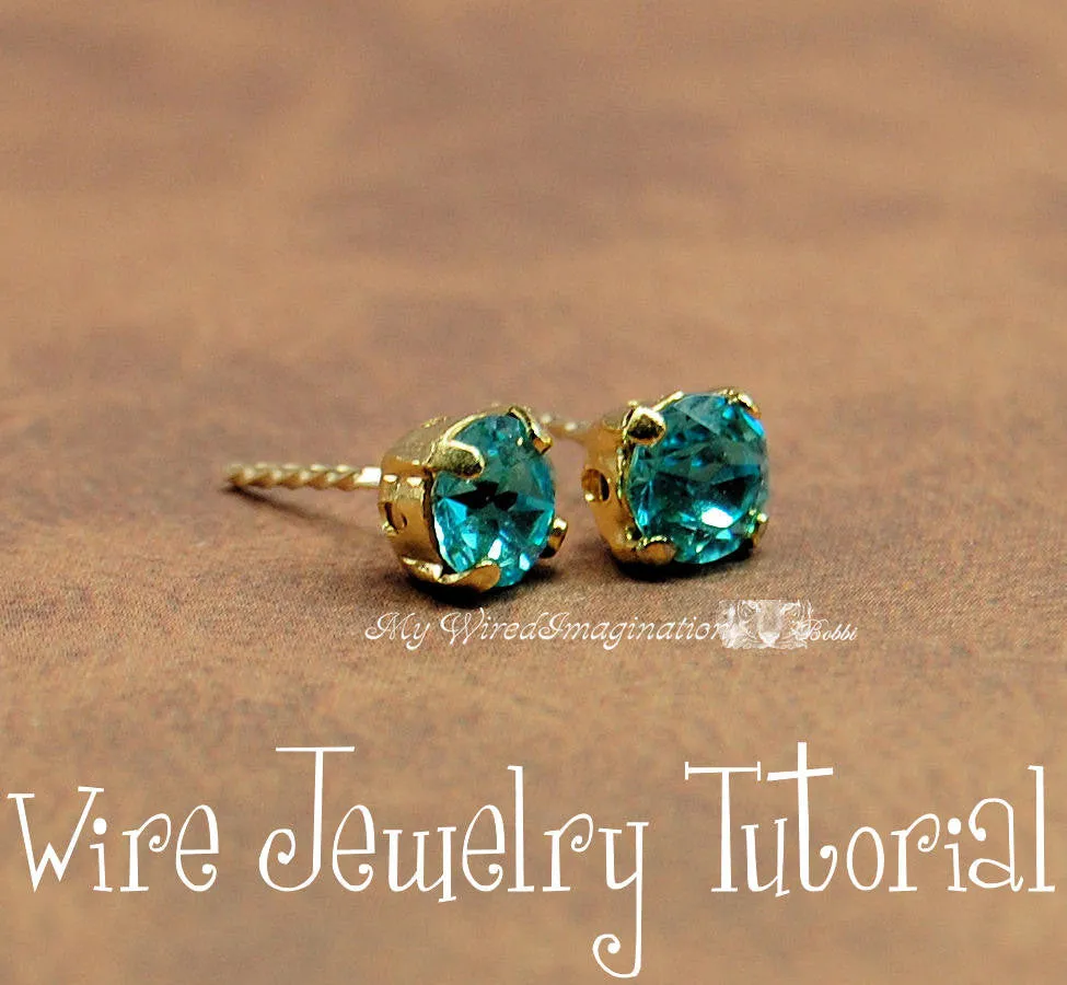 Easy Peasy Post-Stud Earrings, Wire Wrap Earring Tutorial