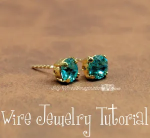 Easy Peasy Post-Stud Earrings, Wire Wrap Earring Tutorial