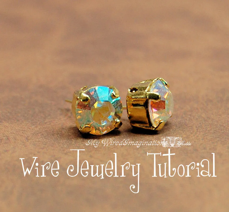 Easy Peasy Post-Stud Earrings, Wire Wrap Earring Tutorial