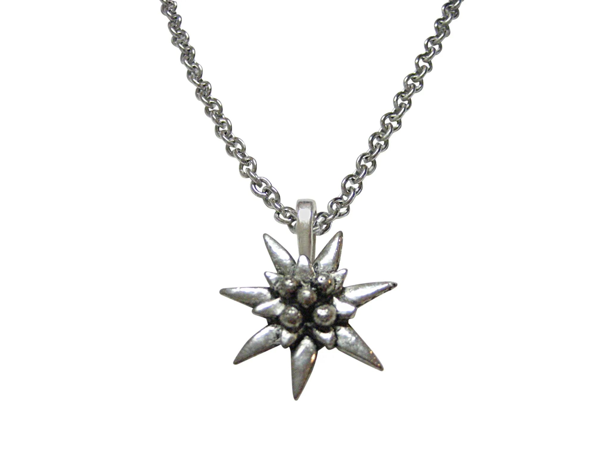 Edelweiss Flower Pendant Necklace