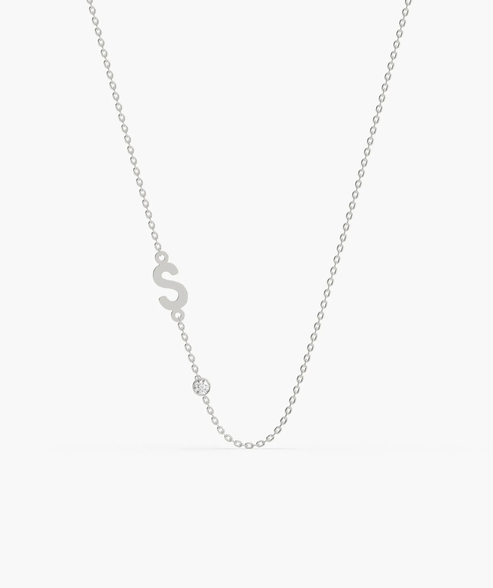Elegant Signature 'S' Gold Necklace