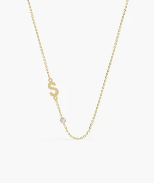 Elegant Signature 'S' Gold Necklace
