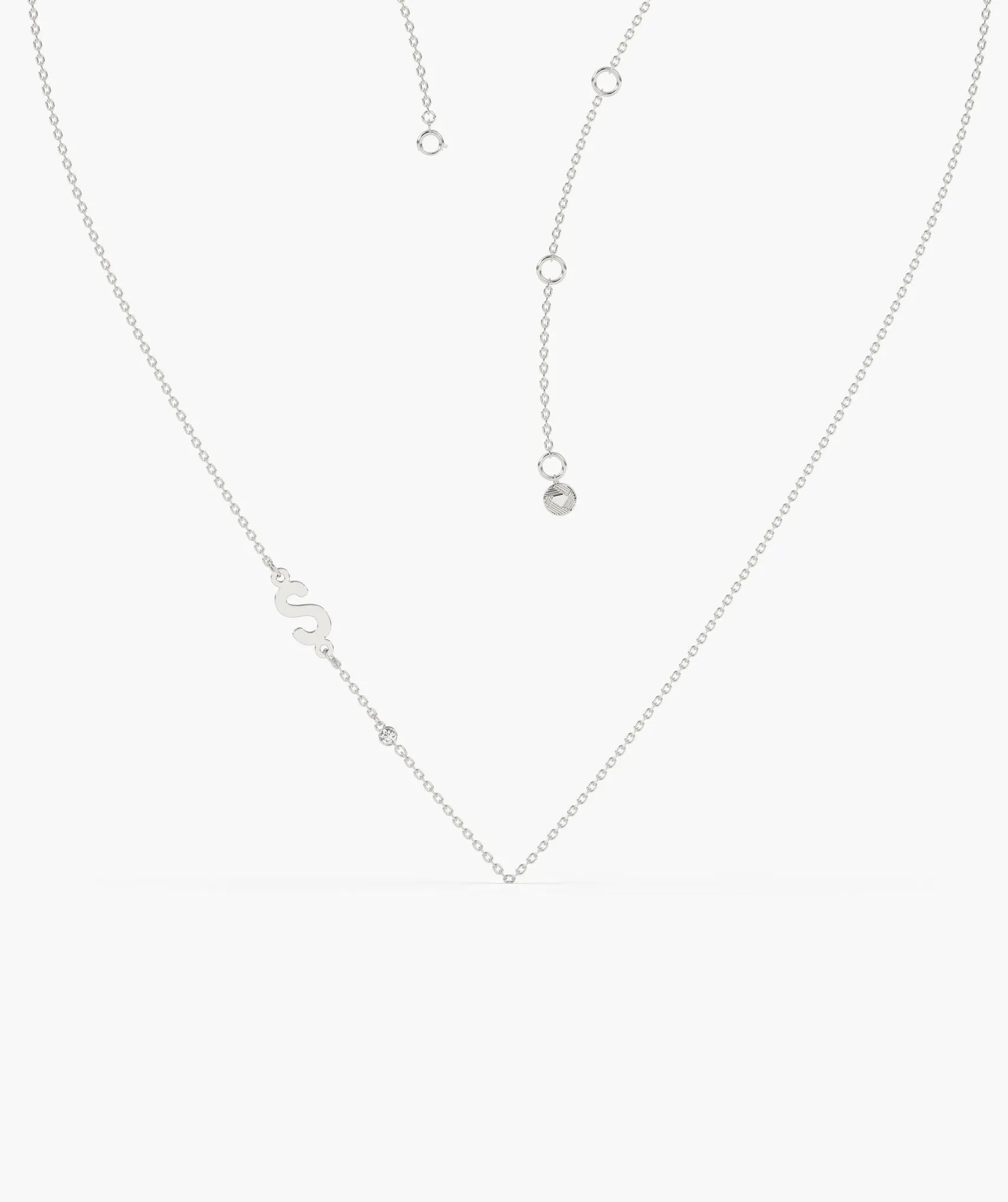 Elegant Signature 'S' Gold Necklace