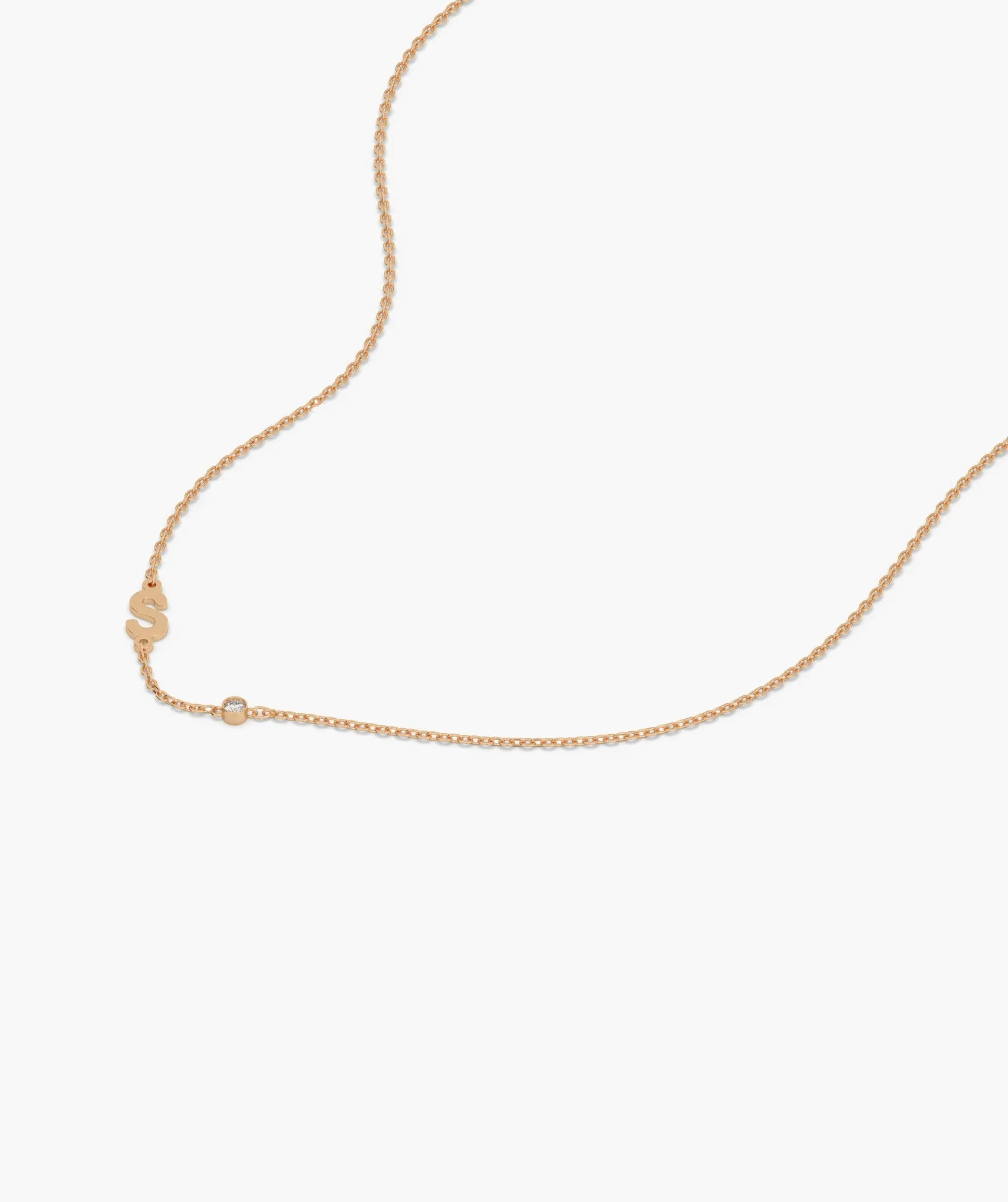 Elegant Signature 'S' Gold Necklace