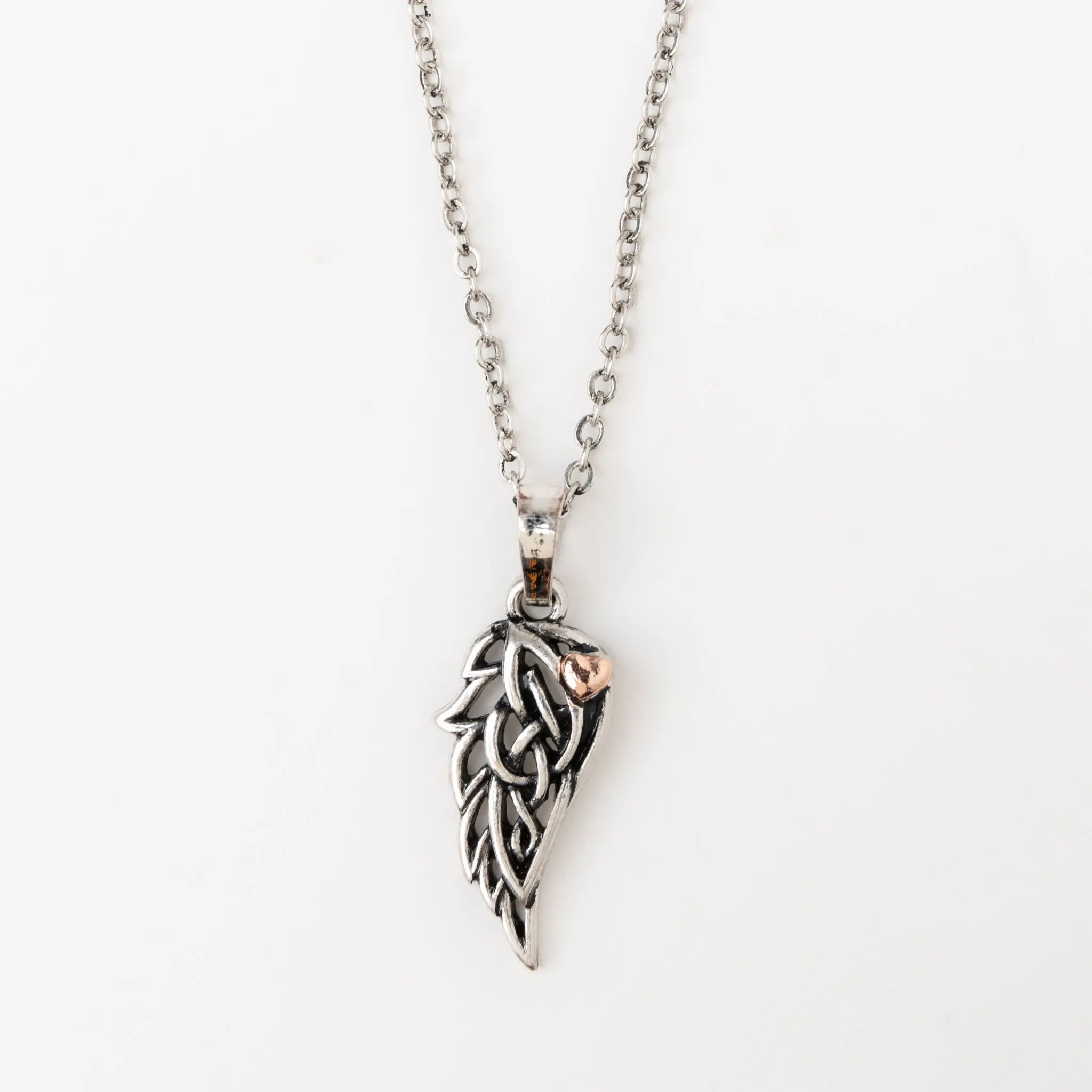 Elli Angel Wing Celtic Pendant Necklace