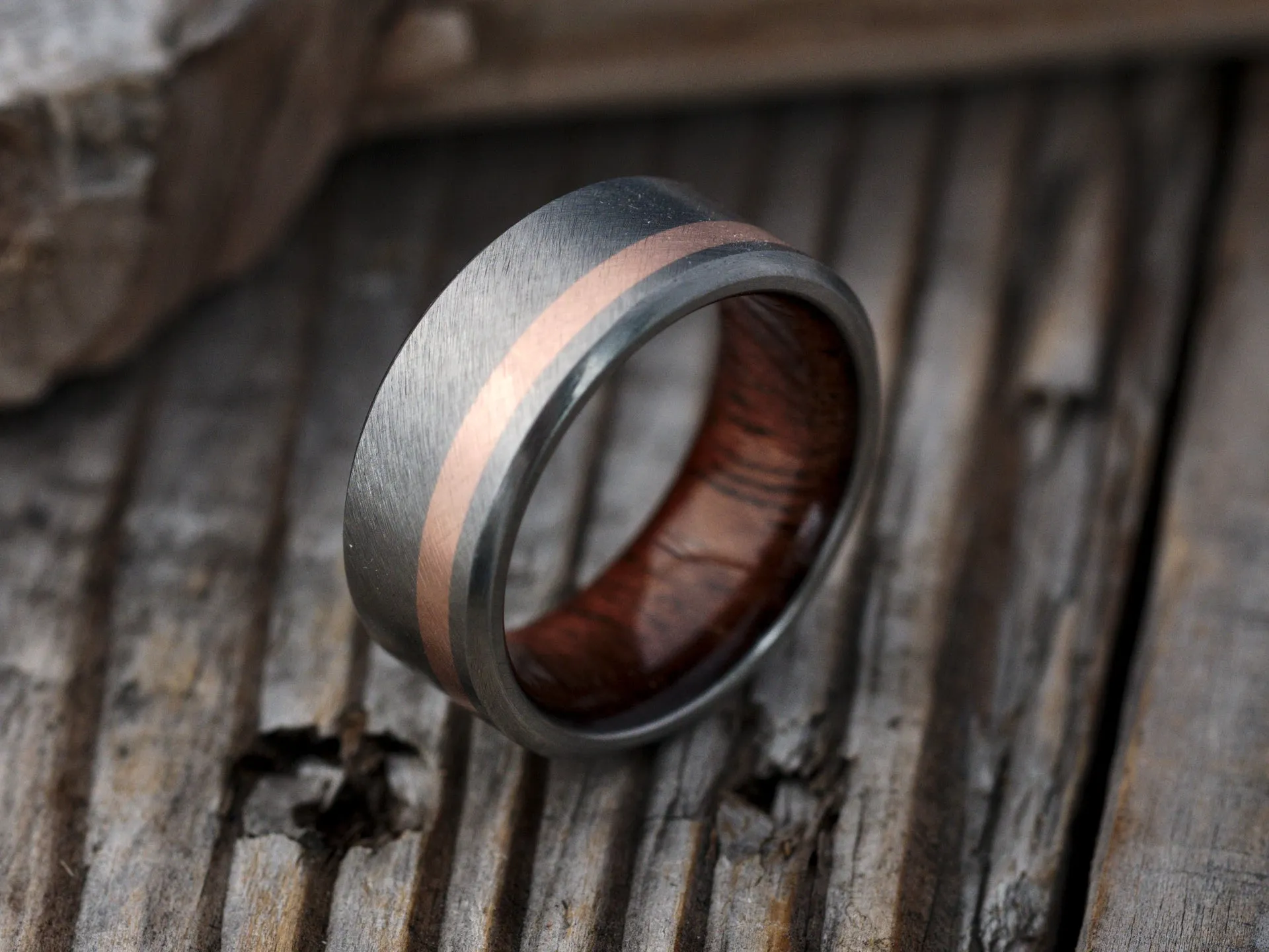 Ellipse (Koa , 14K Rose Gold)