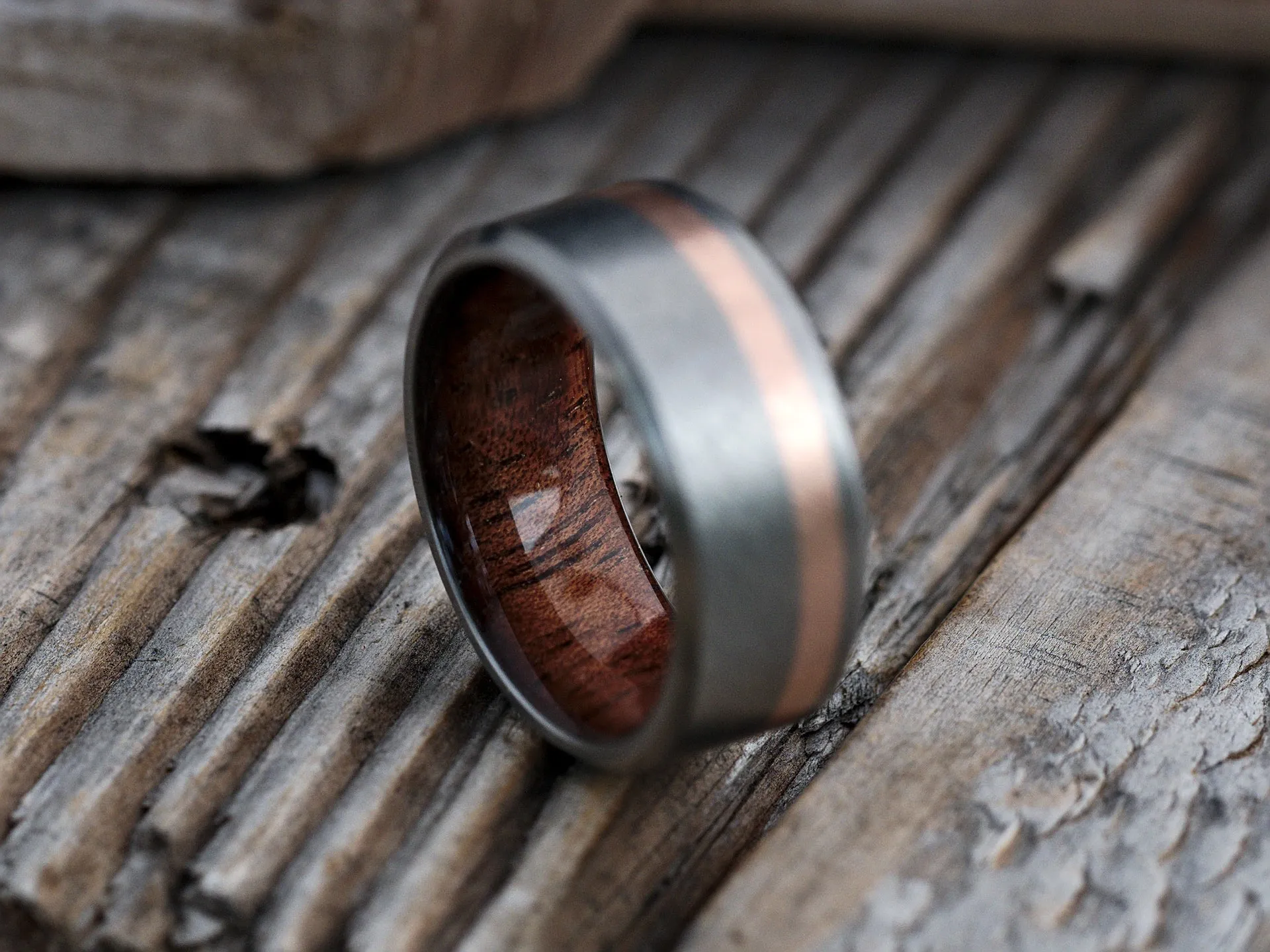 Ellipse (Koa , 14K Rose Gold)