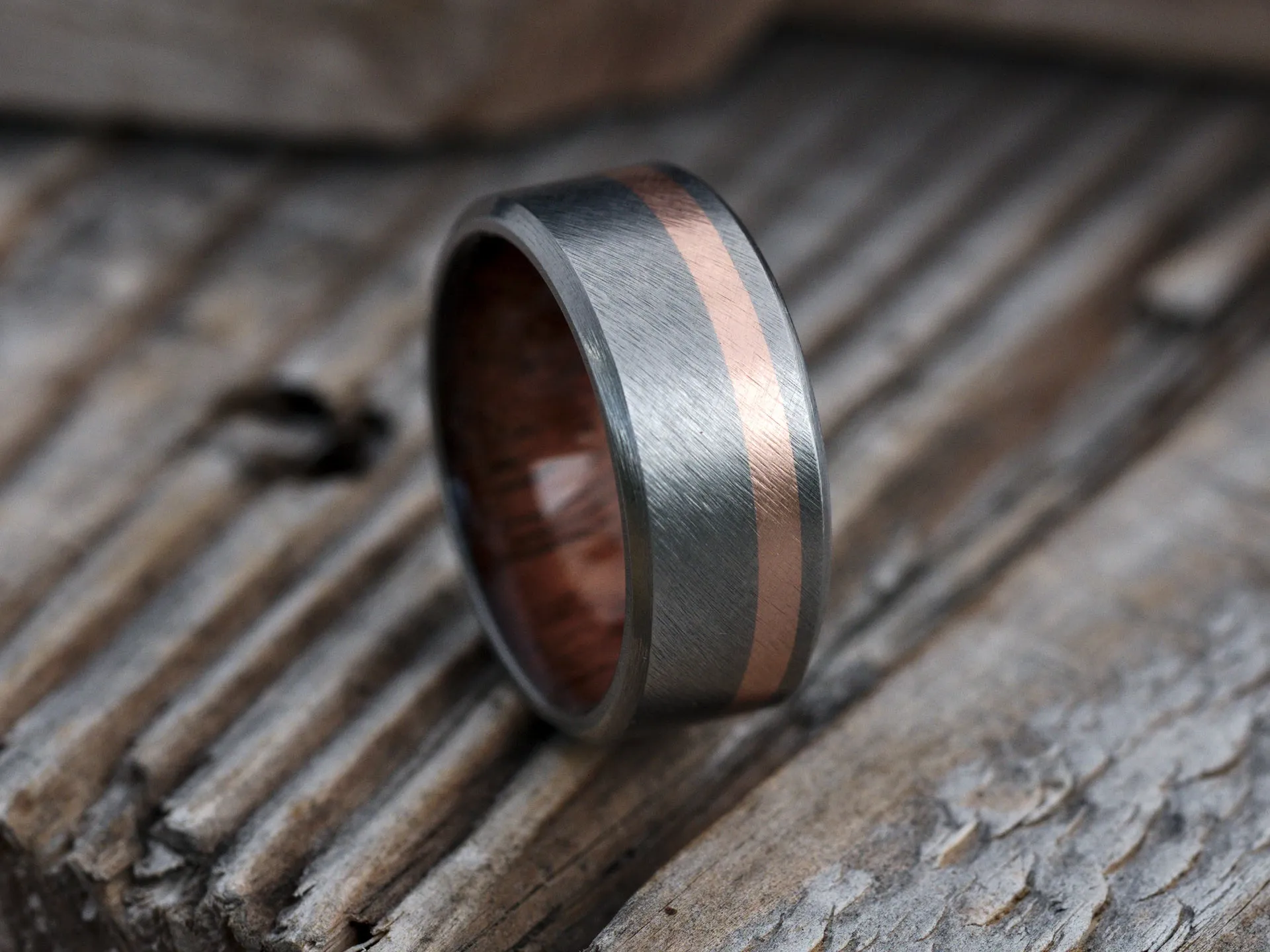 Ellipse (Koa , 14K Rose Gold)
