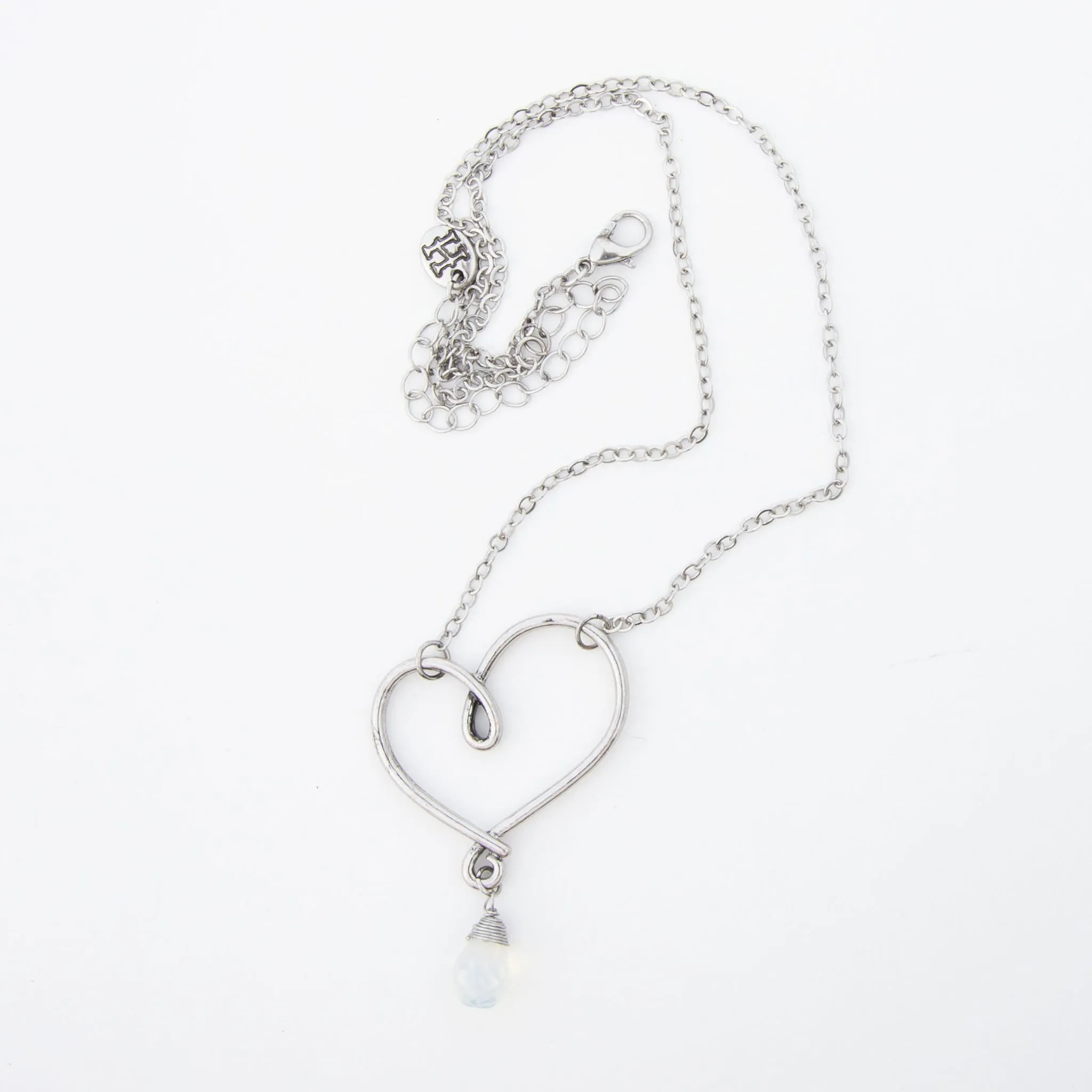 Ellyn Wire Wrapped Heart Pendant Necklace