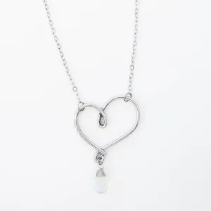 Ellyn Wire Wrapped Heart Pendant Necklace