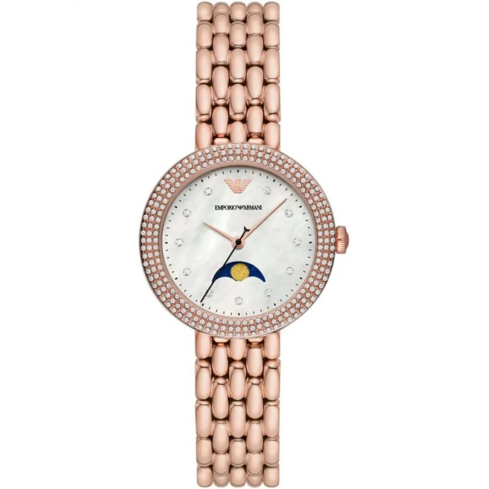 Emporio Armani Women’s Quartz Stainless Steel Mother of Pearl Dial Watch