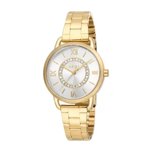 Esprit Tula II  Ladies  Silver Dial Gold Color  Watch