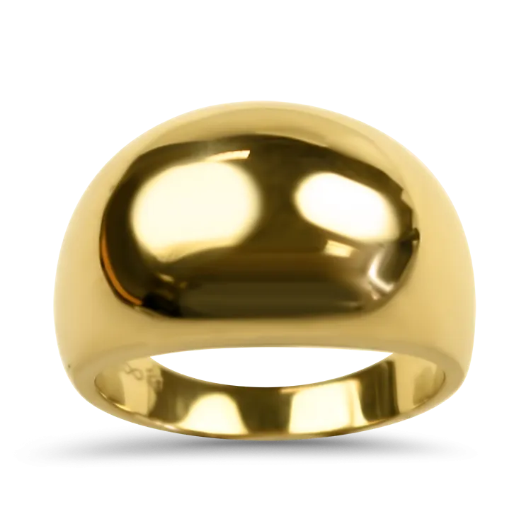 Estate 14K Yellow Gold Domed Ring