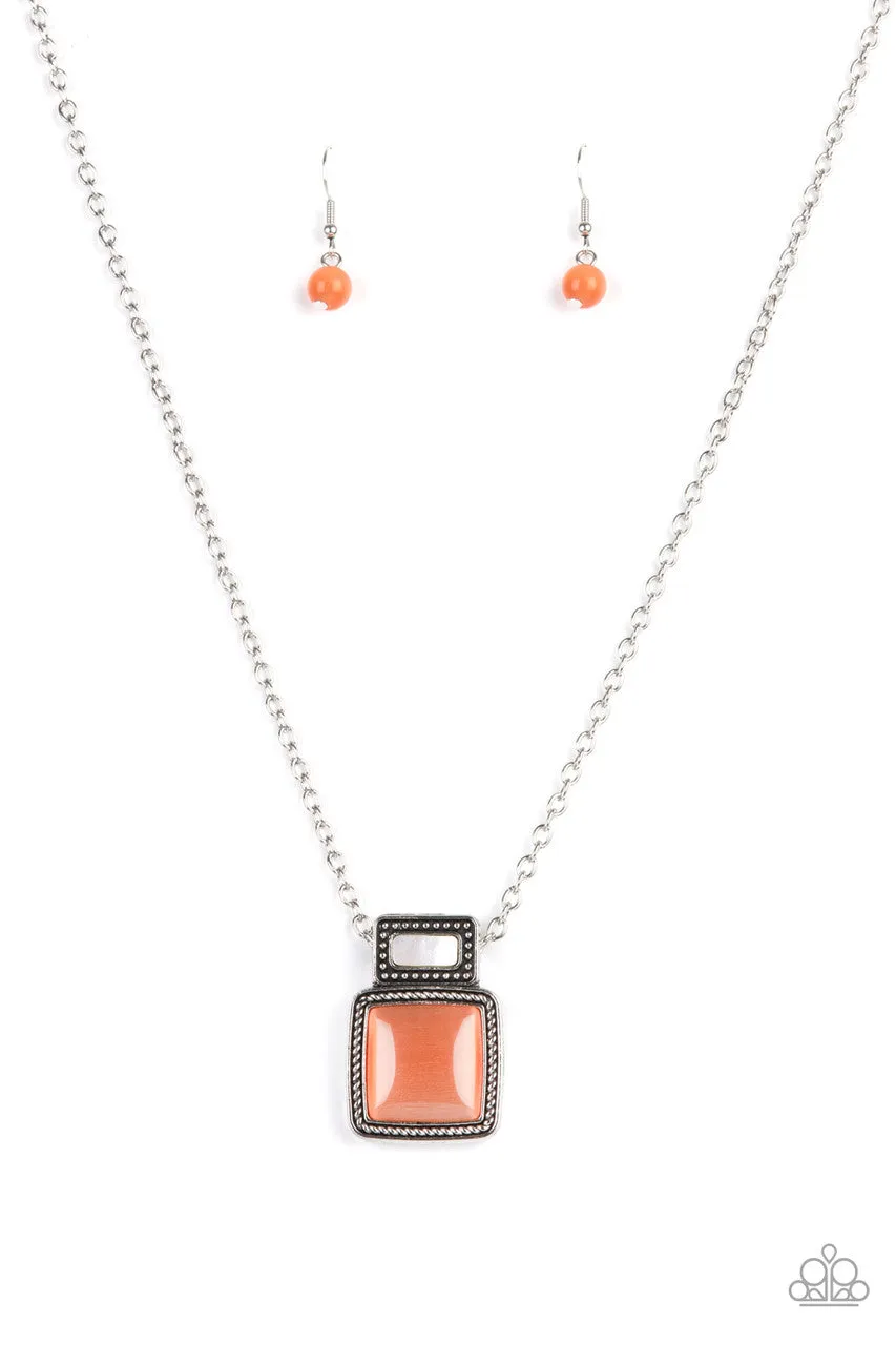 Ethereally Elemental Orange Paparazzi Necklace