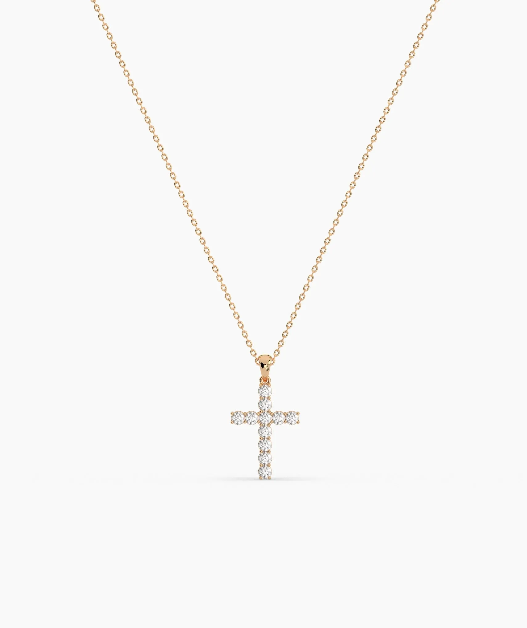 Faith & Sparkle Diamond Cross Pendant