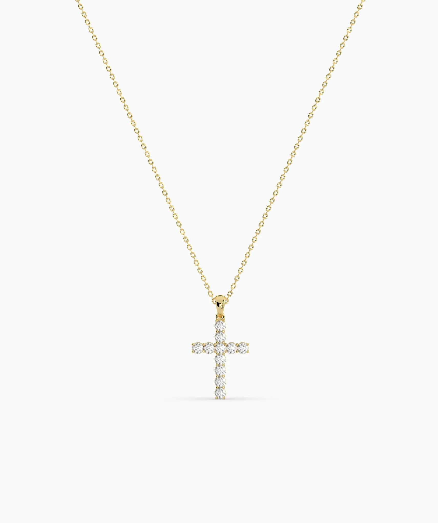 Faith & Sparkle Diamond Cross Pendant