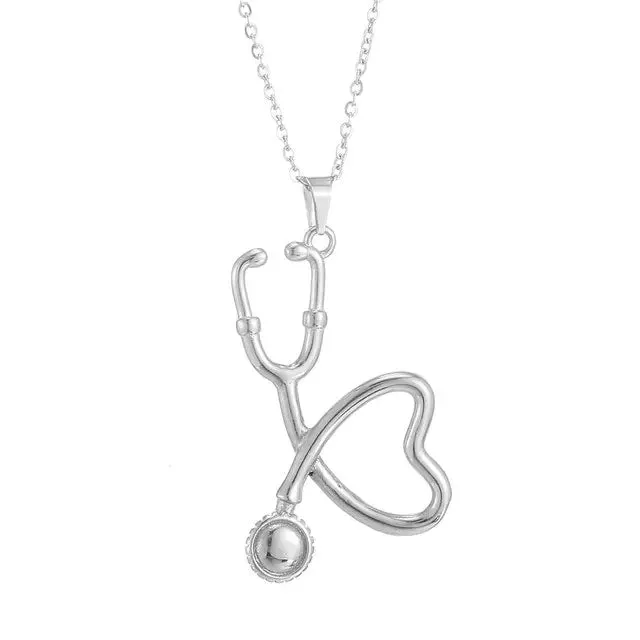 Fashion Stethoscope Pendants Necklaces