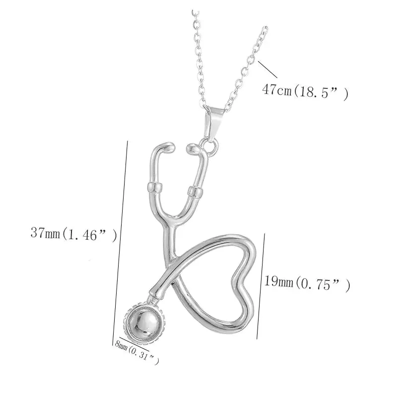 Fashion Stethoscope Pendants Necklaces