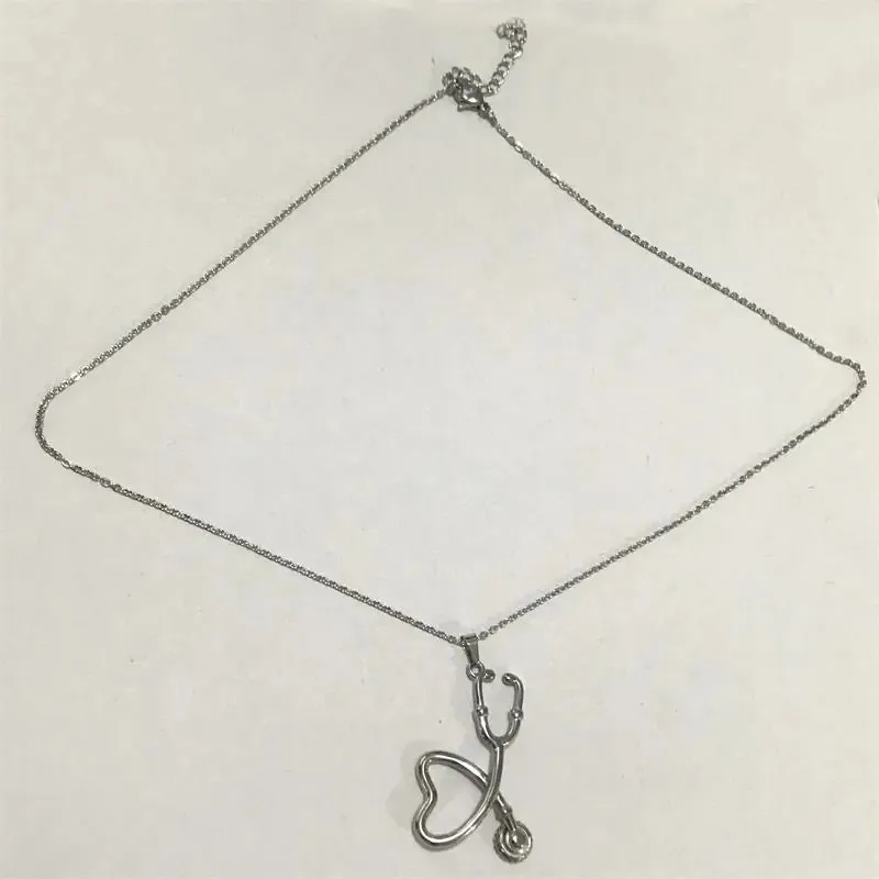 Fashion Stethoscope Pendants Necklaces