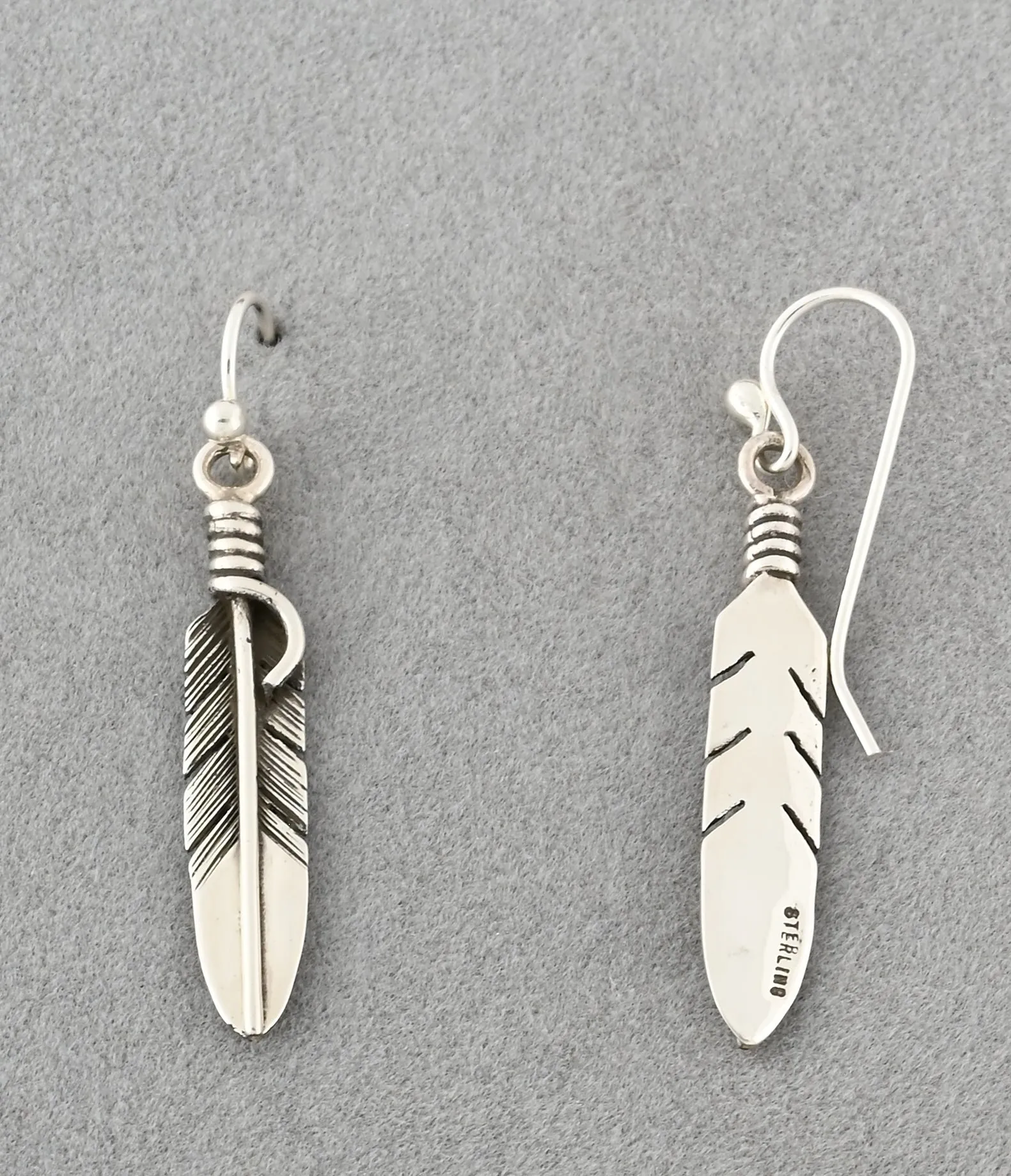 Feather Earrings by Raymond Coriz