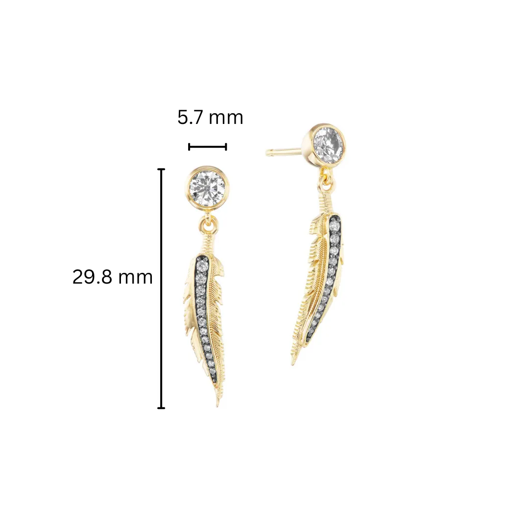 Feather Earrings (Small)