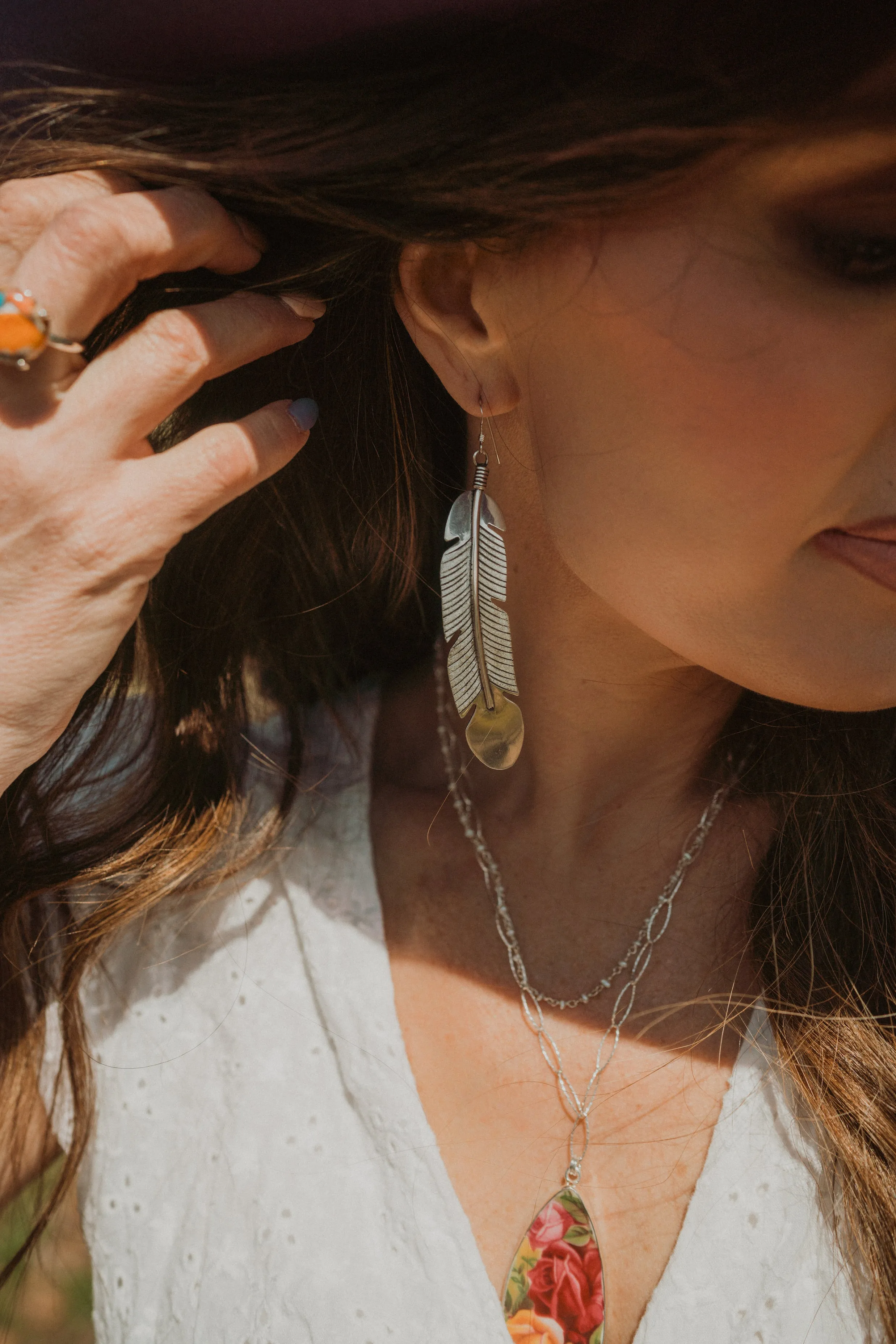Feather Earrings | XL