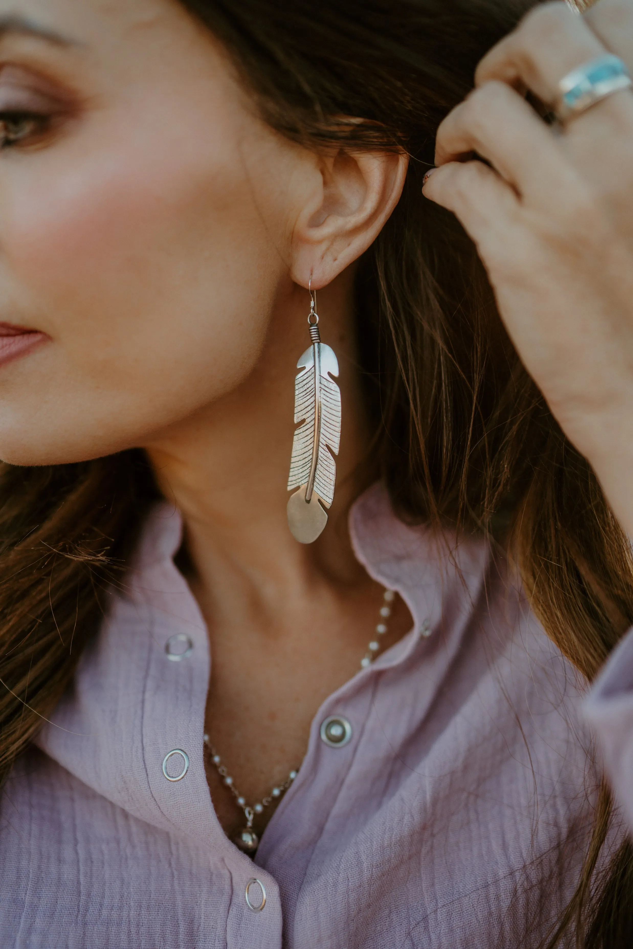Feather Earrings | XL