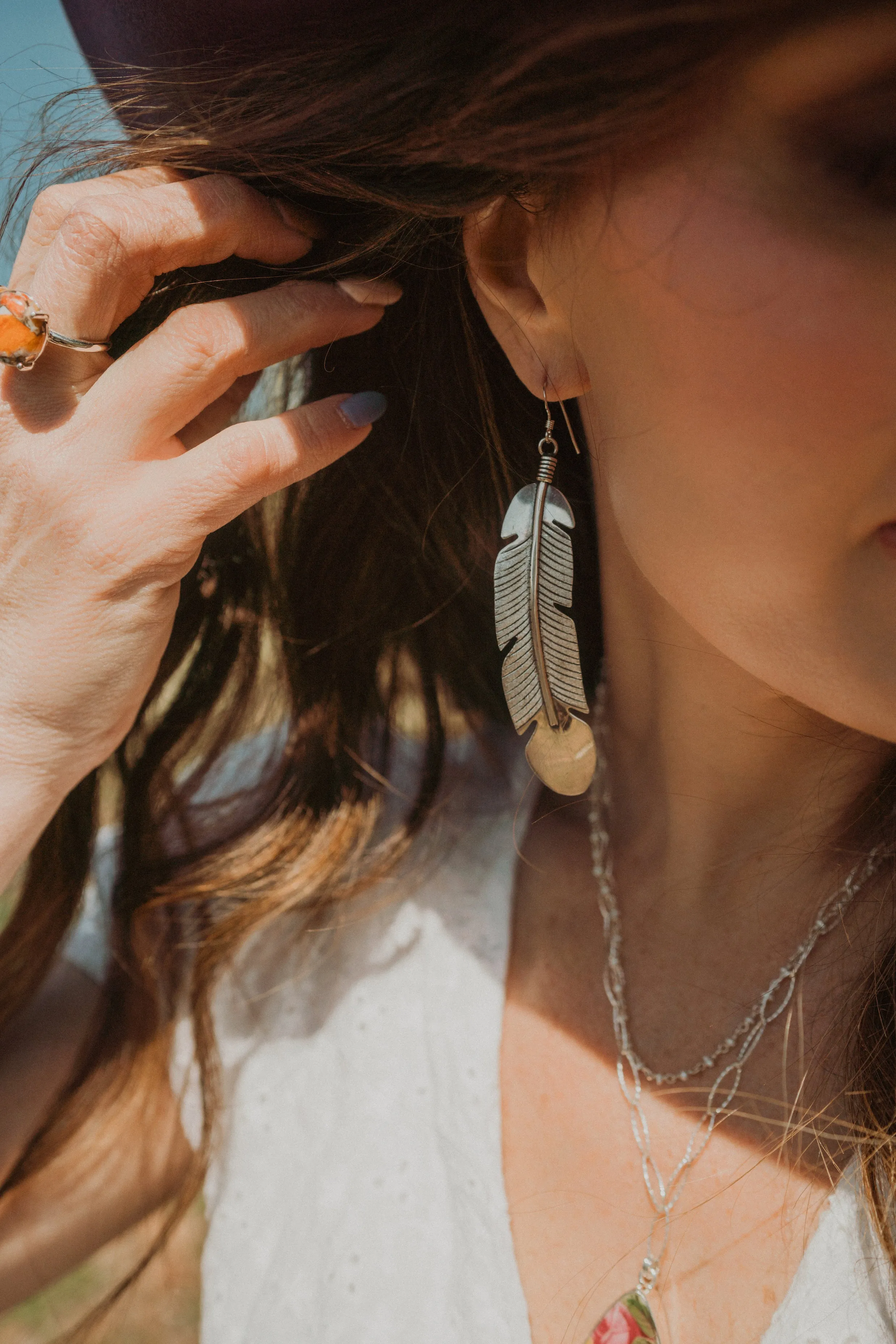 Feather Earrings | XL