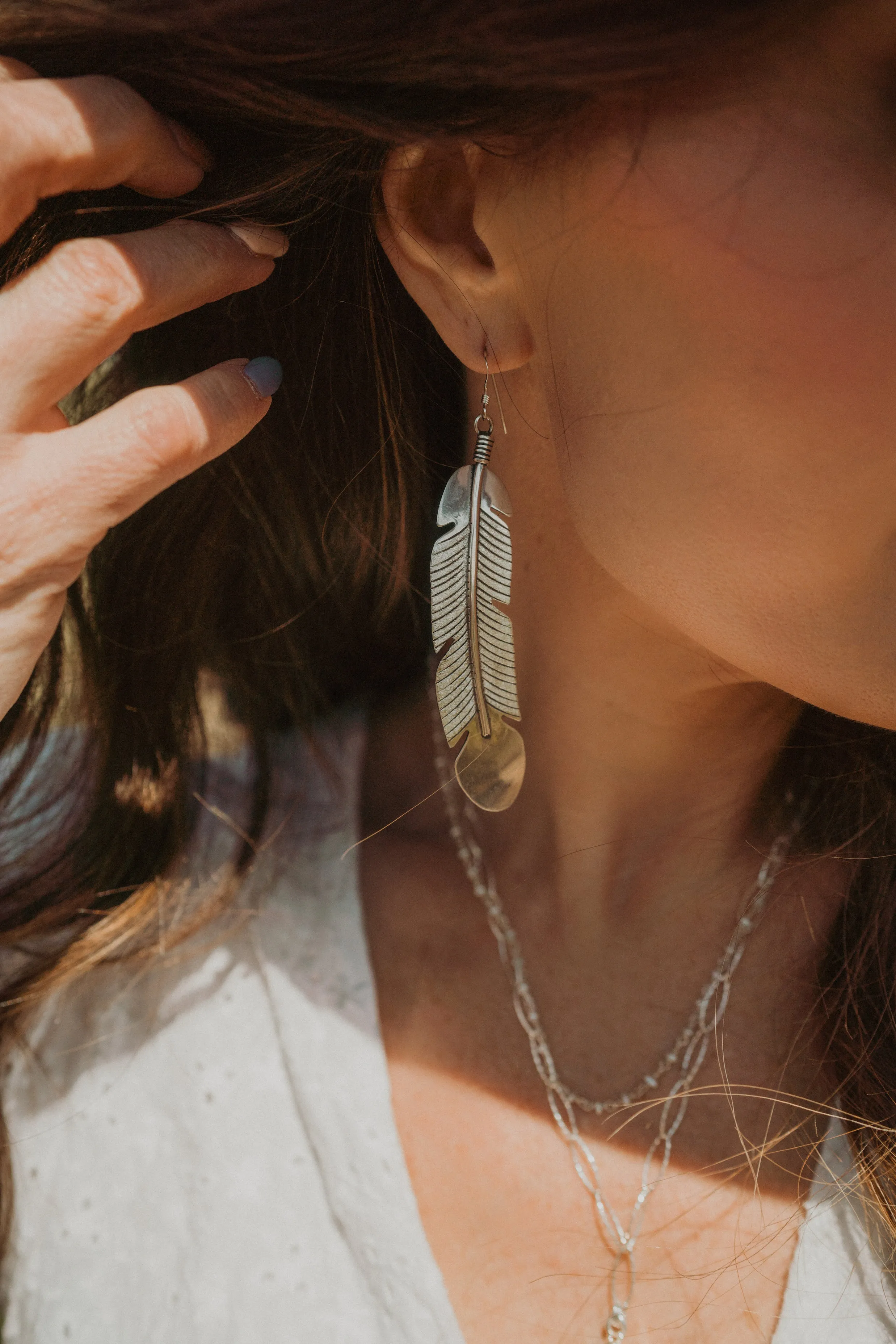 Feather Earrings | XL
