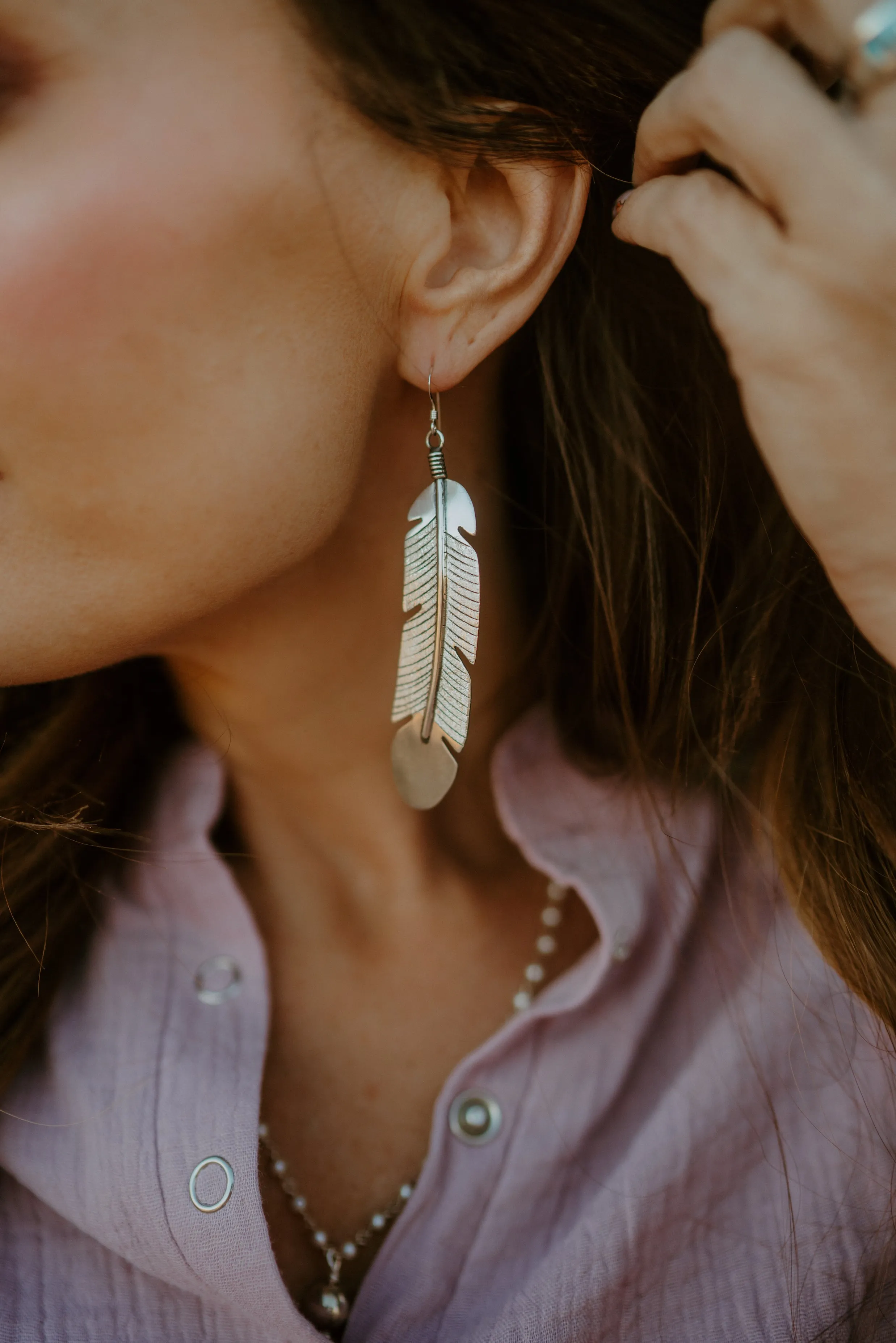 Feather Earrings | XL