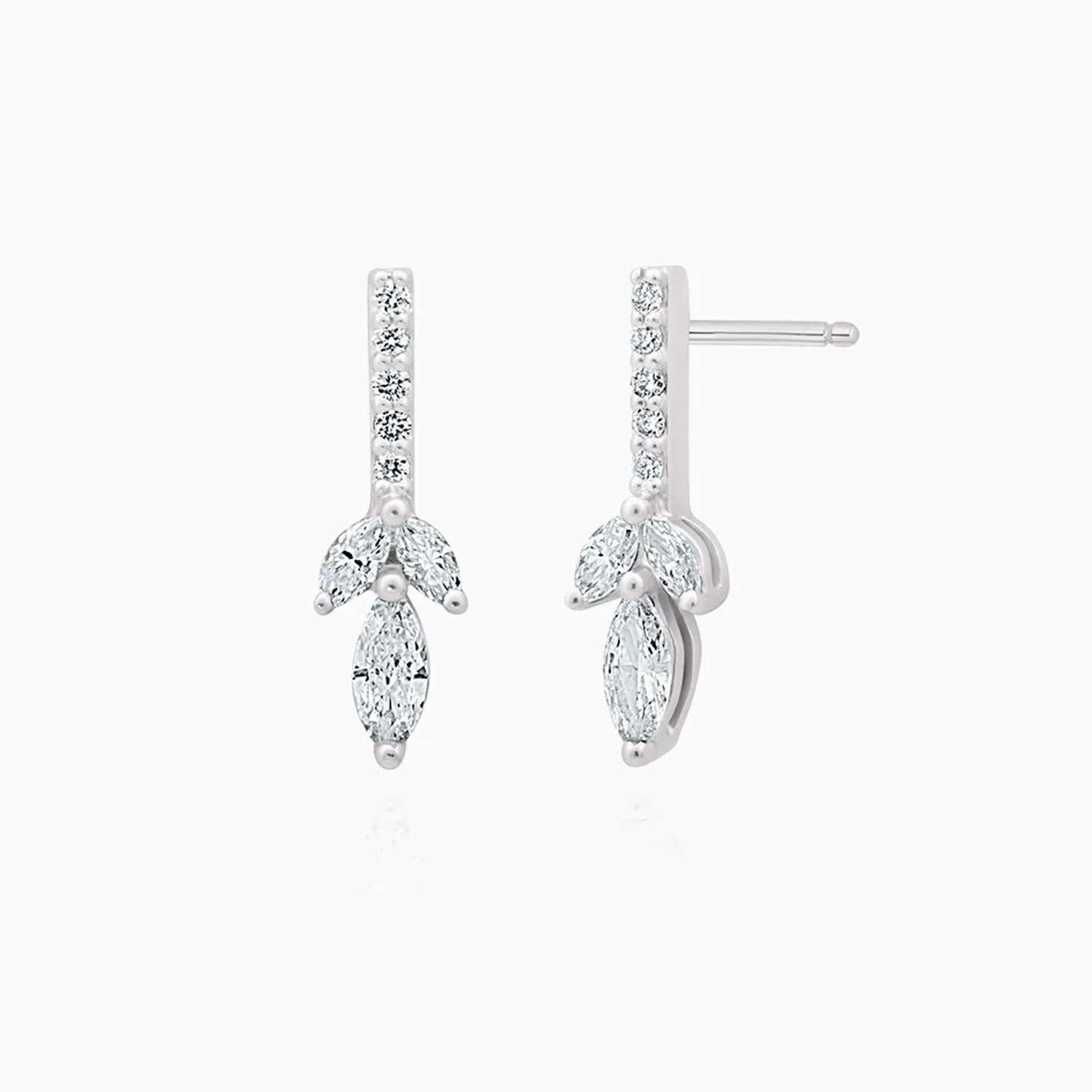 Feather Light Diamond Earrings