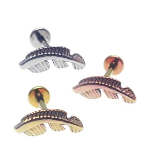 Feather Titanium Flatback Labret 18g, 16g, 14g