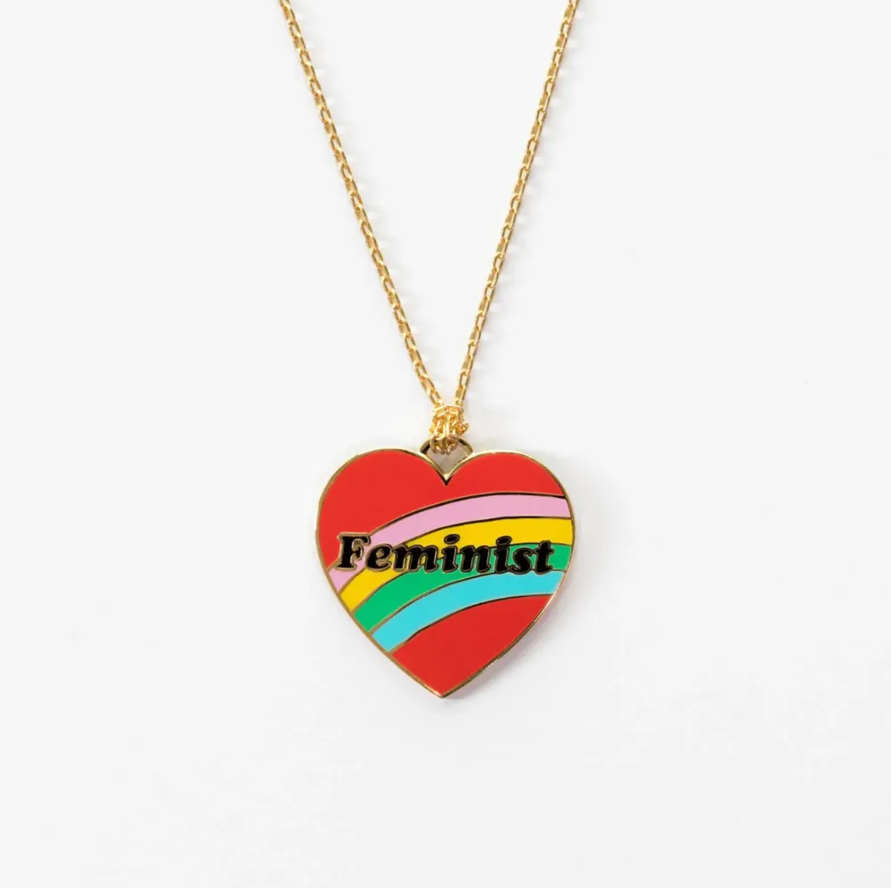Feminist Heart Pendant