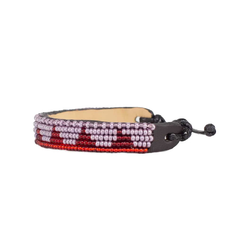 FINAL SALE: Piramidi Bracelet - Purple/Burgundy