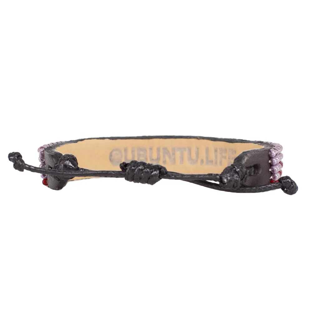 FINAL SALE: Piramidi Bracelet - Purple/Burgundy