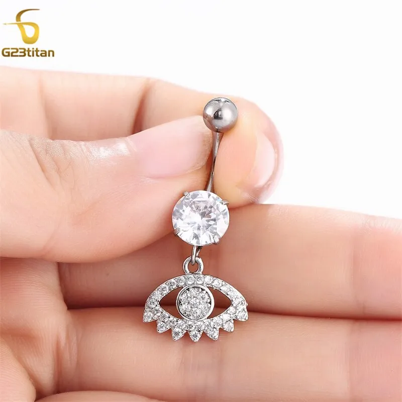 Flower Butterfly Pendant Navel Body PiecingJewelry