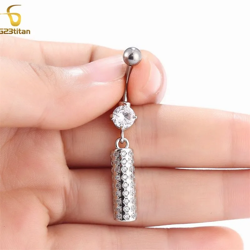 Flower Butterfly Pendant Navel Body PiecingJewelry