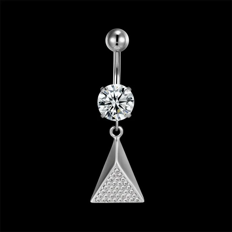 Flower Butterfly Pendant Navel Body PiecingJewelry