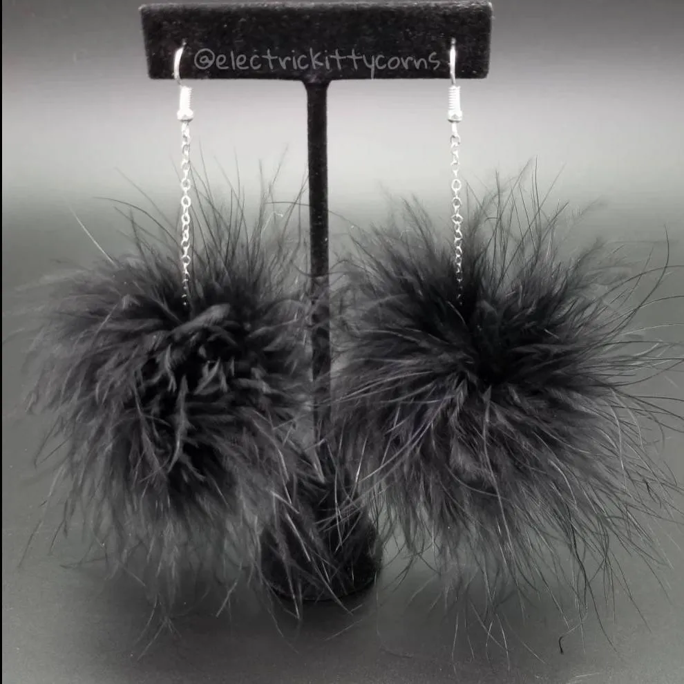 Fluff Puff Kittycorn Earrings