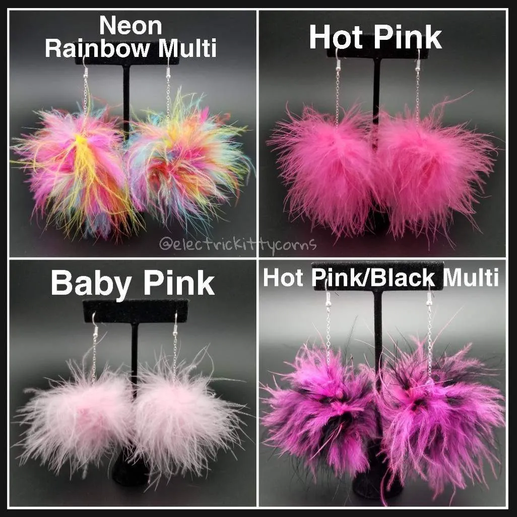 Fluff Puff Kittycorn Earrings