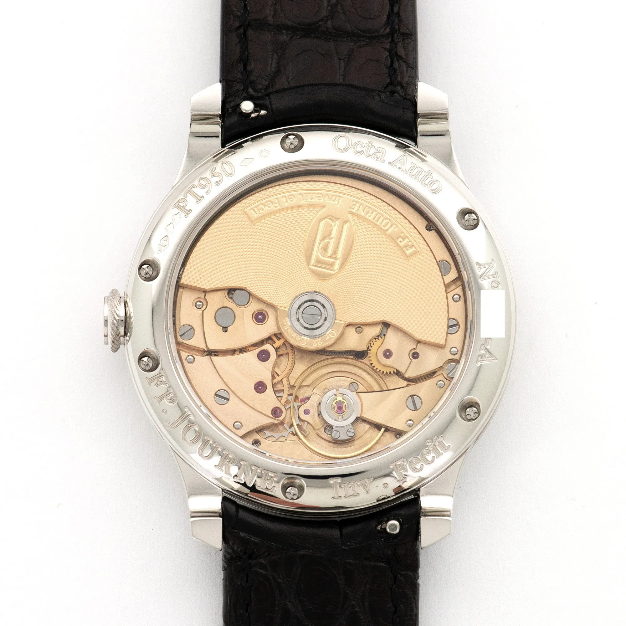F.P. Journe Platinum Octa Auto Reserve de Marche Black Label Watch