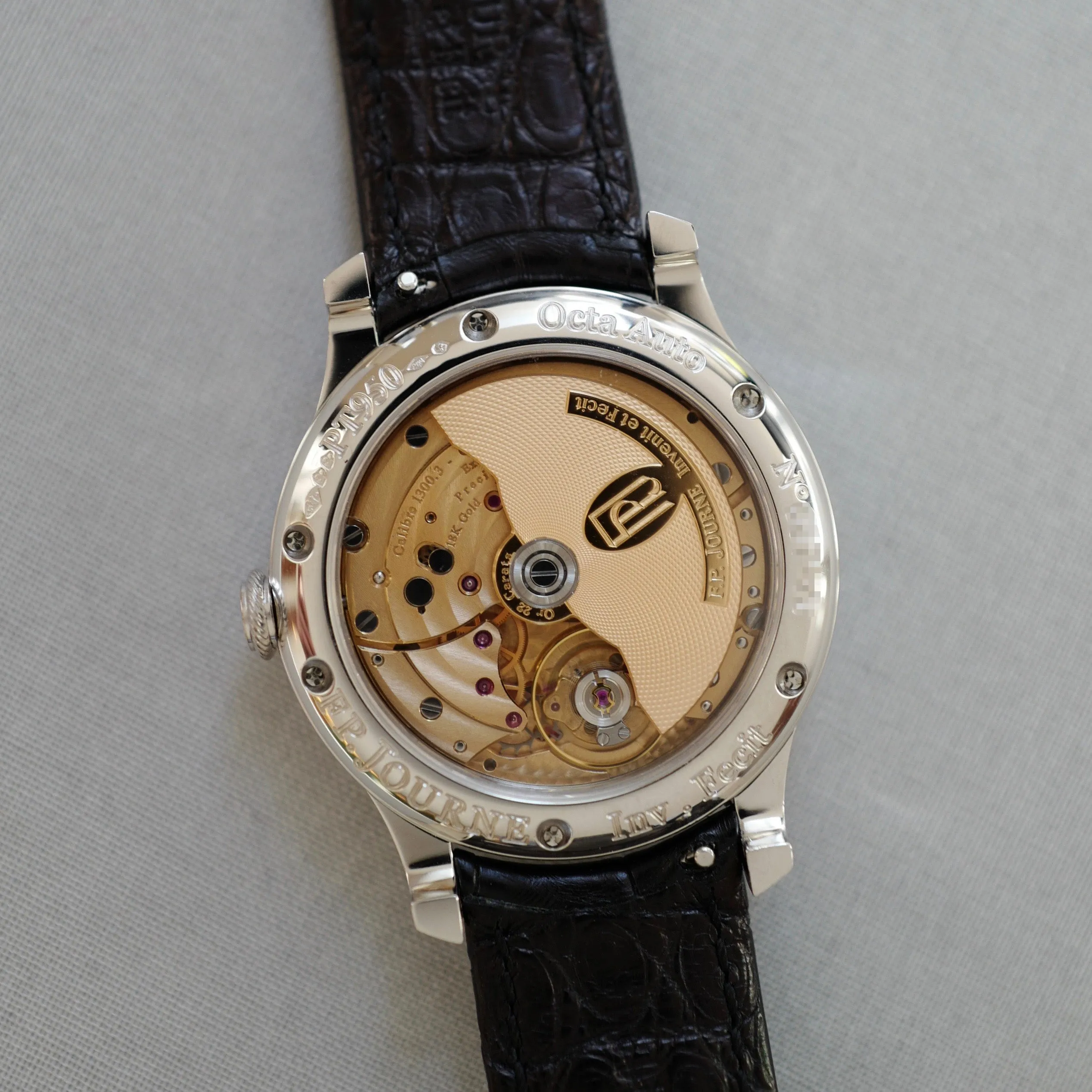 F.P. Journe Platinum Octa Auto Reserve de Marche Black Label Watch