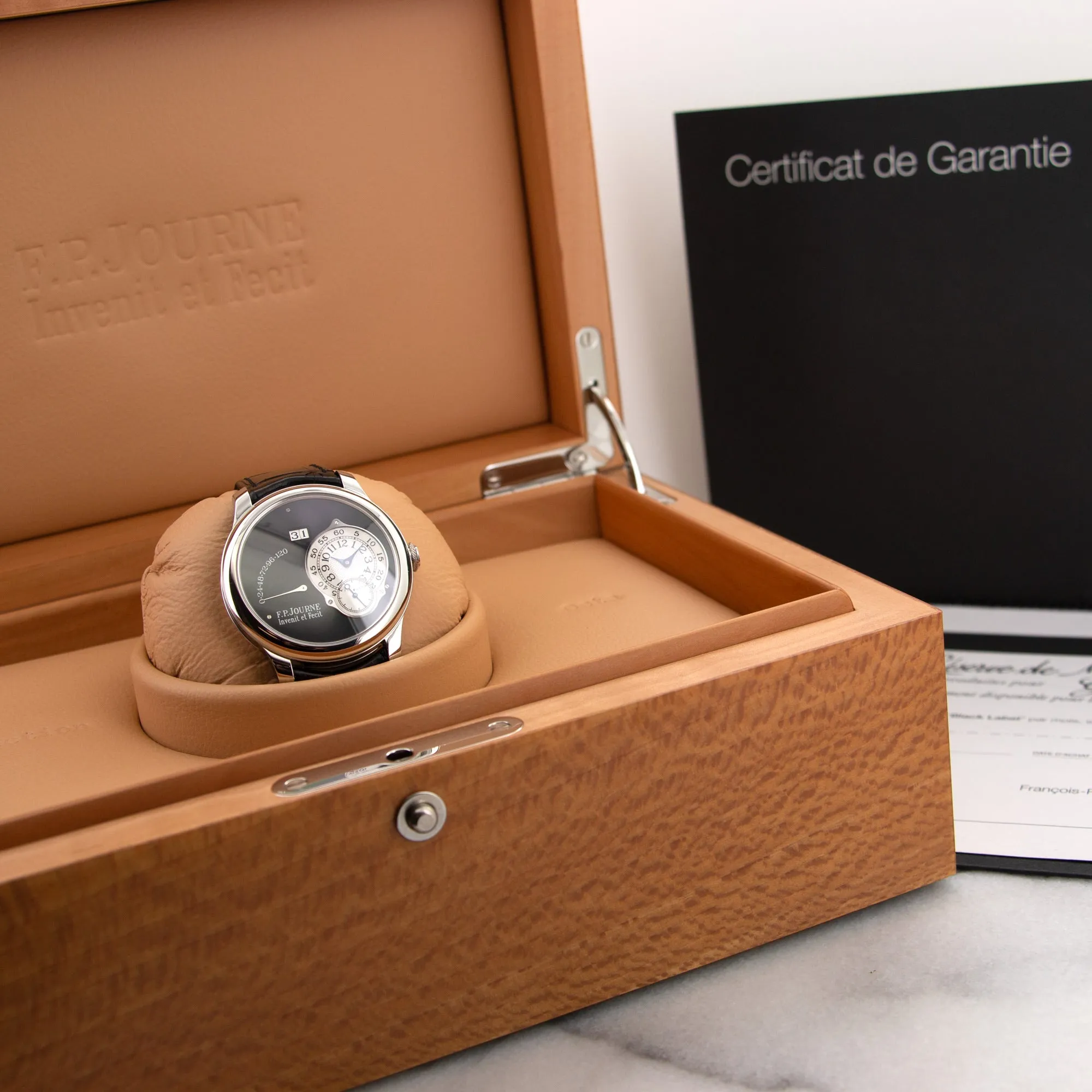 F.P. Journe Platinum Octa Auto Reserve de Marche Black Label Watch
