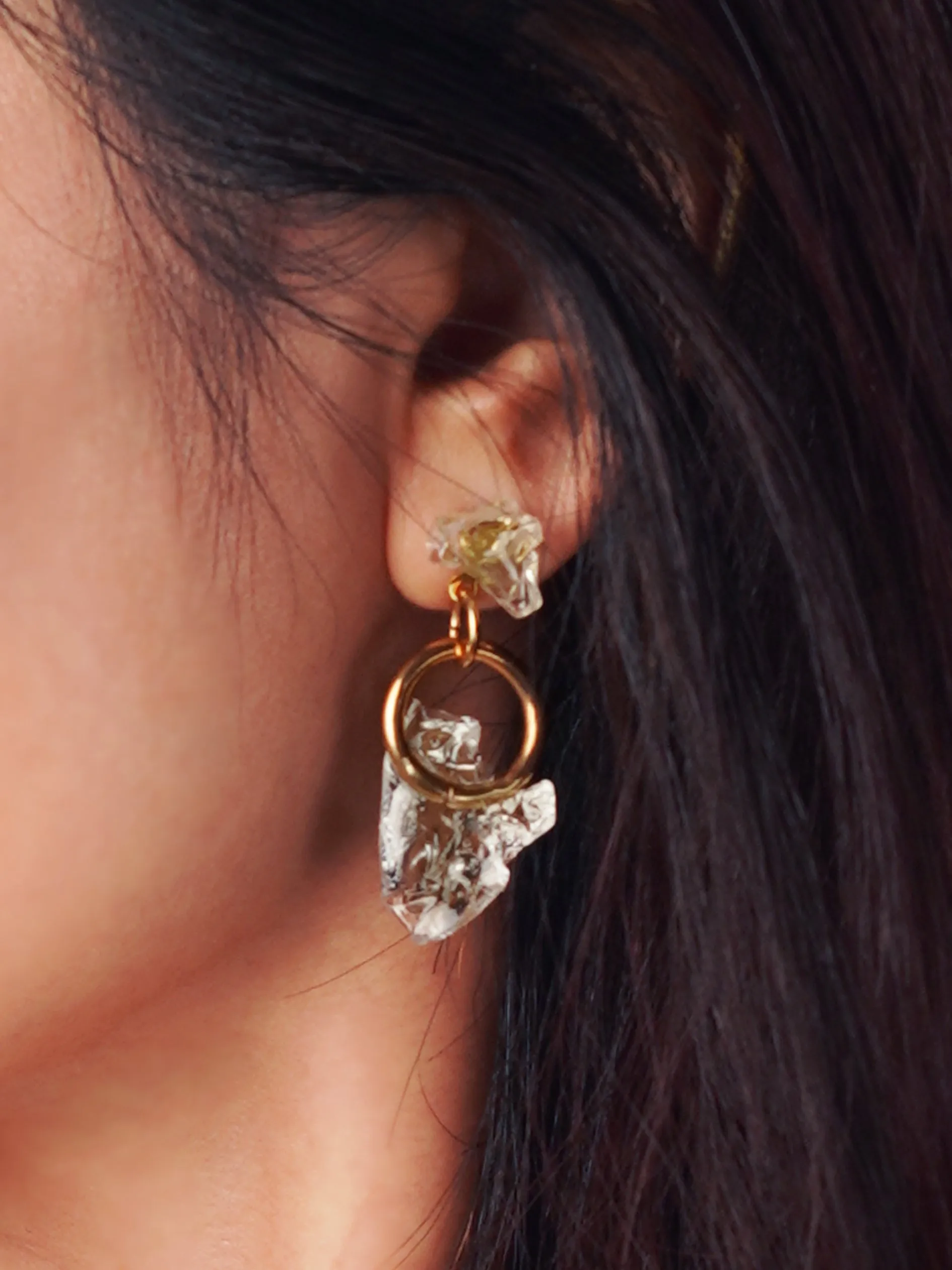 Frozen Loop Earrings