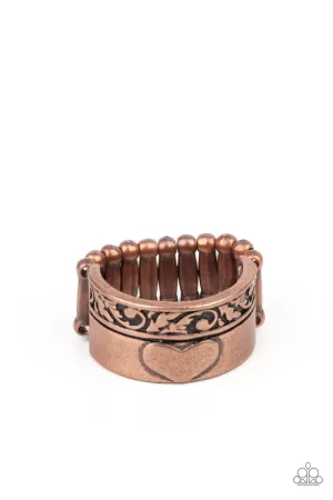 Garden Romance - Copper (Heart) Ring