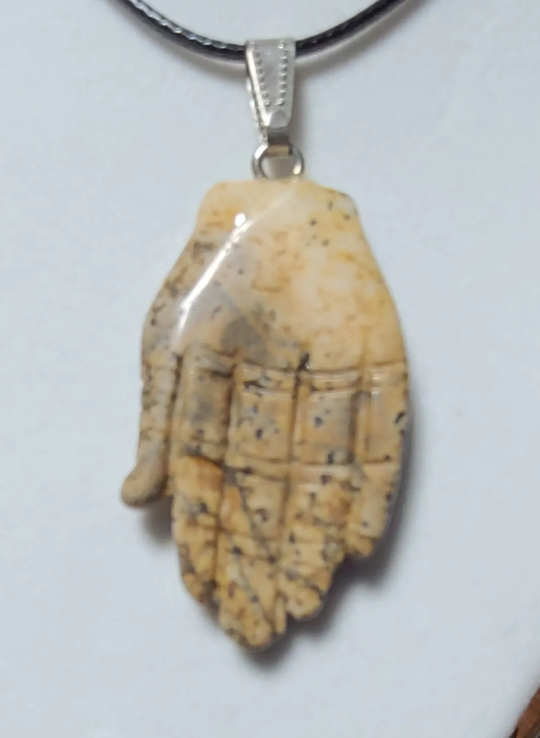 Gemstone Hamsa - Protective Hand - Pendant Necklaces